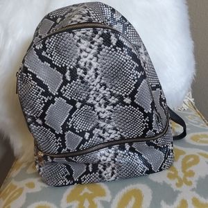 Snake Skin print backpack